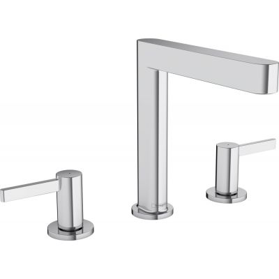 Hansgrohe 76034000 Finoris 3-otworowa bateria umywalkowa 160 z kompletem odp$178ywowym Push-Open chrom