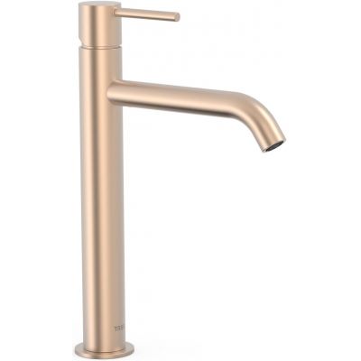Tres Study Colors bateria umywalkowa stojąca wysoka różowe złoto mat 26230701OPM