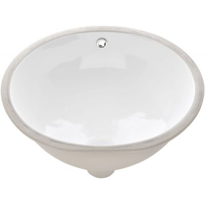 Invena Mykonos umywalka 49x40 cm podblatowa owalna biała CE-50-001