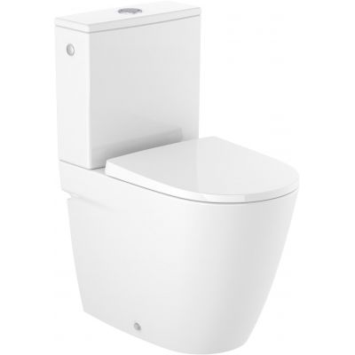 Фото - Унітаз Roca Ona Toaleta WC kompaktowa 60x37 cm Rimless bez kołnierza biała A34268 