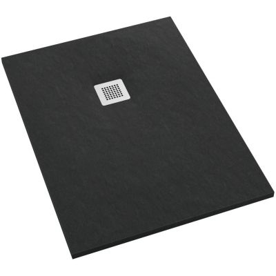 Schedpol Kalait Black Stone brodzik 180x90 cm prostokątny Stonicryl czarny 3.3123/C/ST-M2