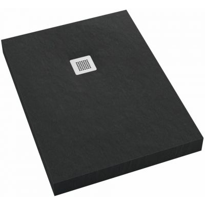 Schedpol New Horizons Black Stone brodzik 100x70 cm prostokątny czarny 3.3334/C/ST-M2