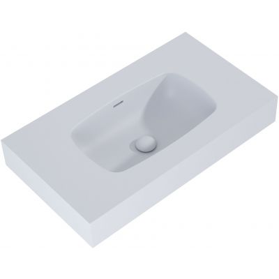 Elita Dimple umywalka 80,6x46 cm ścienna prostokątna stone mat 168853