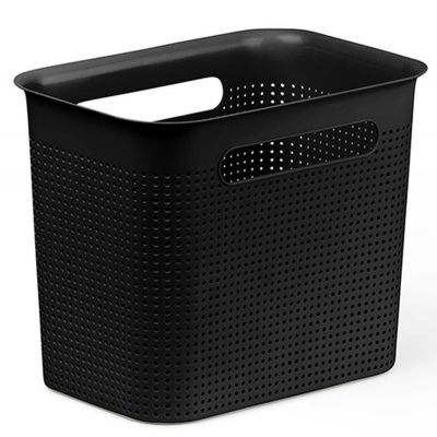 Rotho Brisen pojemnik łazienkowy 7 l czarny 1023808080