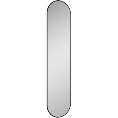 Elita Sharon Long lustro 35x150 cm owalne z oświetleniem LED rama czarny mat 168505