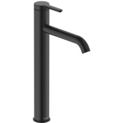 Duravit C.1 bateria umywalkowa stojąca czarny mat C11040002046