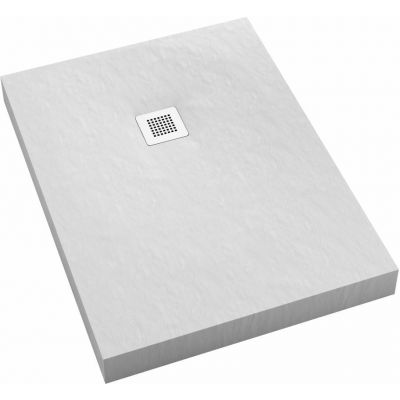 Schedpol New Horizons White Stone brodzik 140x100 cm prostokątny biały 3.3327/B/ST-M2