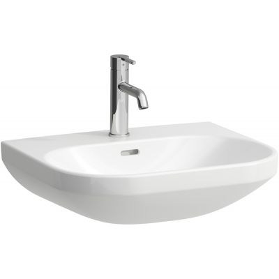 Laufen Lua umywalka 55x46 cm ścienna półokrągła Laufen Clean Coat biała H8110814001041