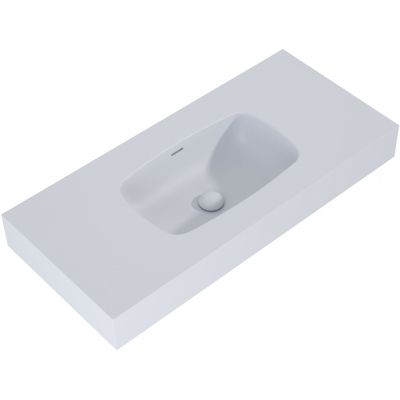Elita Dimple umywalka 100,8x46 cm ścienna prostokątna stone mat 168861