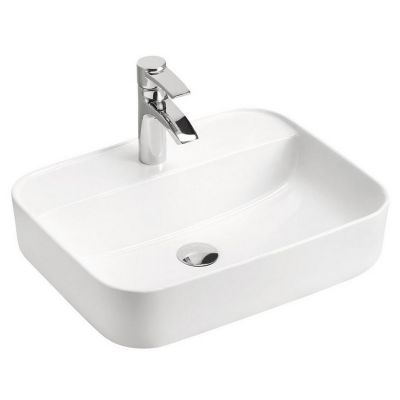Comad Magic 2 umywalka 50x40 cm nablatowa prostokątna biały połysk UM-6289MAGIC50DP
