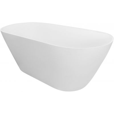 Besco Moya wanna wolnostojąca 160x68 cm owalna biały mat/złoty #WMMB-160MKG