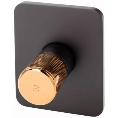 FDesign Ardesia bateria prysznicowa podtynkowa różowe złoto/czarny mat FD1-ARD-7PA-25