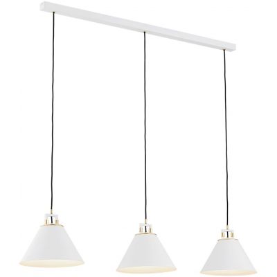 Argon Orte lampa wisząca 3x15W biały/mosiądz 6173