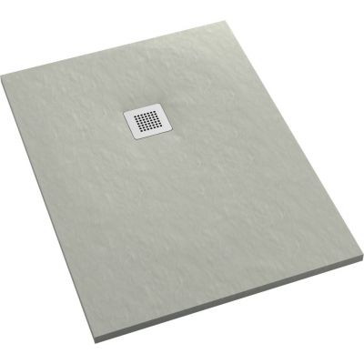 Schedpol Kalait Cement Stone brodzik 140x100 cm prostokątny Stonicryl cement 3.3127/CT/ST-M2