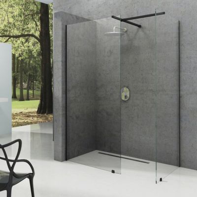 Ravak GW9WP0300Z1 ścianki Walk In ścianka Walk In Wall-150/200 czarna szkło Transparent
