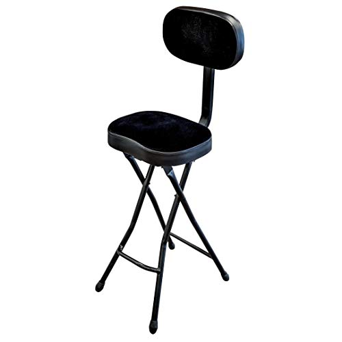 GEWA Keyboardsitz schwarz, Sitzhöhe 68,5cm, verstellbare Rückenlehne