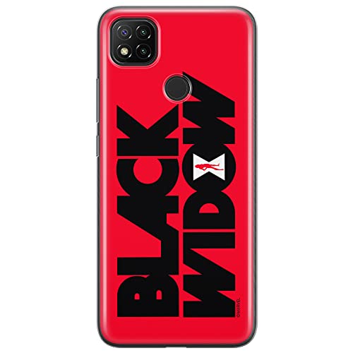 ERT GROUP etui na telefon Xiaomi REDMI 9C, case oryginalny i oficjalnie licencjonowany przez Marvel, wzór Czarna Wdowa 011, optymalnie dopasowane, plecki z TPU
