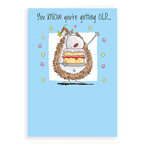 Humor zabawna kartka urodzinowa 'You re getting old - 18 x 12,7 cm - Regal Publishing