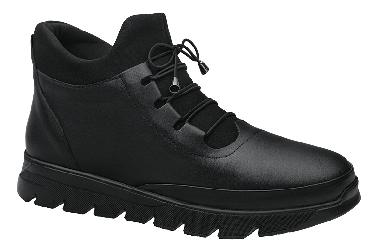 Trzewiki Botki LORETTA VITALE 2008 Black Czarne ocieplane buty na haluksy
