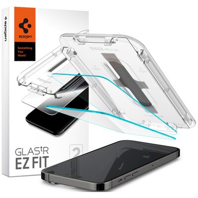 Spigen Szkło hartowane Glas.TR EZ Fit 2-Pack do Apple iPhone 14 Pro Max