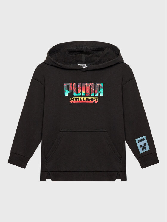 Puma Bluza MINECRAFT 670362 Czarny Regular Fit