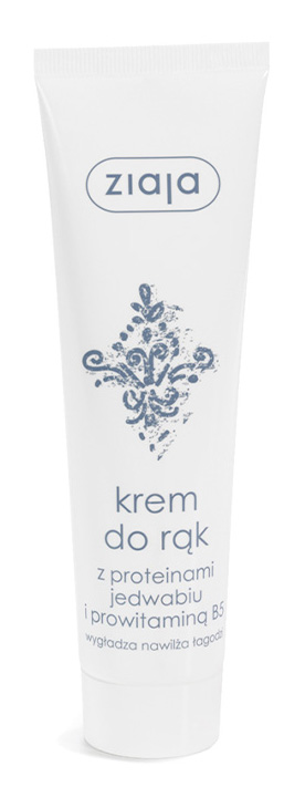 Ziaja Krem do rąk z proteinami jedwabiu i prowitaminą B5 100 ml