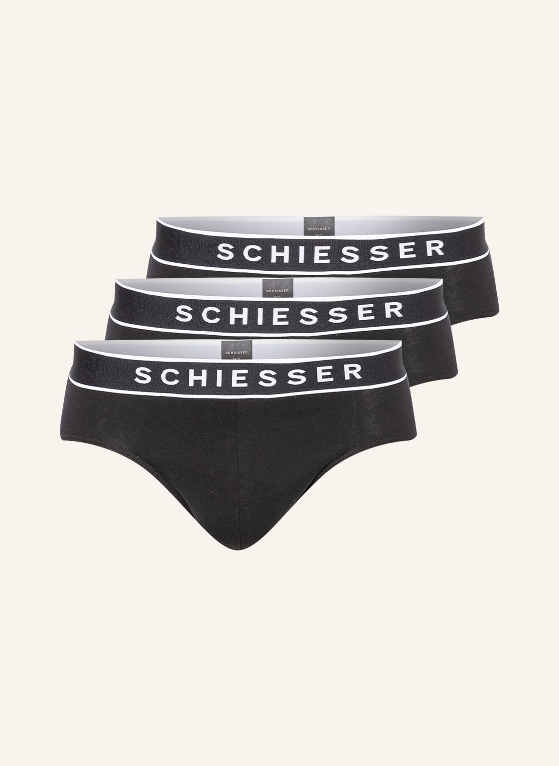 Schiesser Slipy 95/5, 3 Szt. schwarz