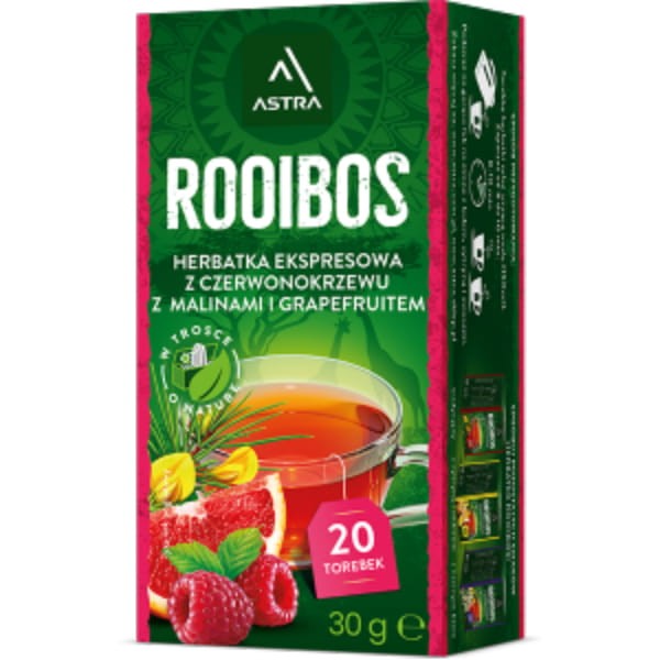 Astra Rooibos Malina Grejpfrut Ex20