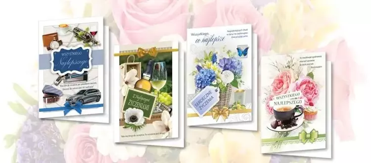 Karnet B6 z nalepkami Życzenia mix 10 szt.