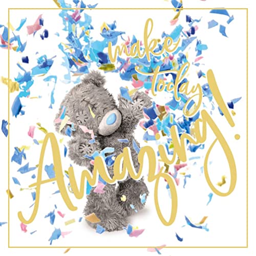Me To You Bear Holograficzna kartka urodzinowa 3D