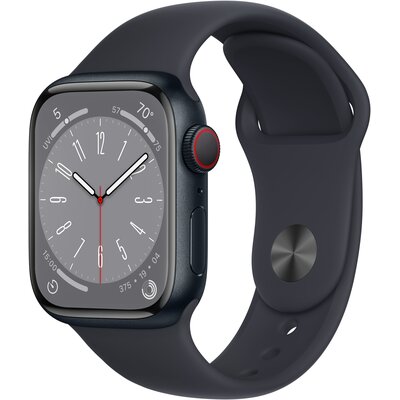 Apple Watch 8 Cellular 41mm Północ z opaską sportową w kolorze północ
