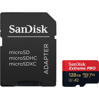 SanDisk Extreme PRO SDSQXCD-128G-GN6MA, microSDXC RescuePRO Deluxe,128GB+SD Adapter