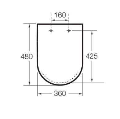 Roca Inspira Deska wolnoopadająca beżowa A80153265B