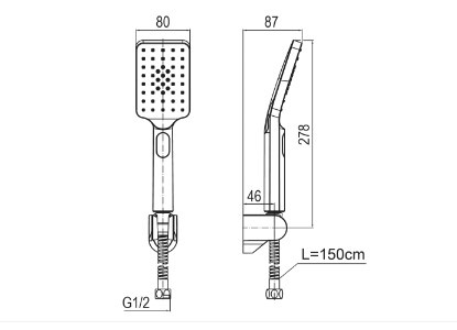 Valvex Cadia zestaw natryskowy punktowy brąz 2432850 - odbiór osobisty: Kraków, Warszawa