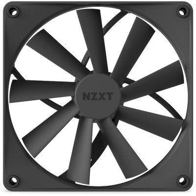 NZXT F140Q Quiet Airflow - Black - Chłodzenie do obudowy - 140 mm - 23 dBA