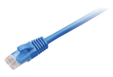Patchcord BKT RJ45, kat.6, U/UTP, LSOH, wtyk BKT zalewany, niebieski, 1m