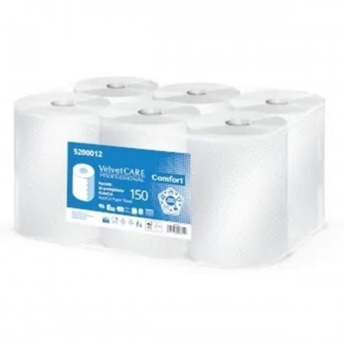 Ręcznik papierowy w roli higieniczny biały celuloza 2-warstwowy 2x20,5g 150m do podajników AUTOCUT VELVET /VLP-5200012/