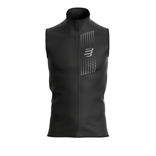 COMPRESSPORT kamizelka biegowa męska HURRICANE WINDPROOF VEST czarna