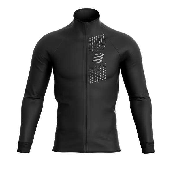 COMPRESSPORT kurtka biegowa męska HURRICANE WINDPROOF JACKET czarna