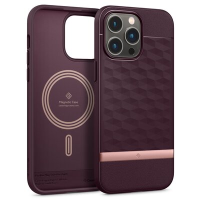 Spigen Etui Parallax Mag MagSafe do Apple iPhone 14 Pro Burgundowy