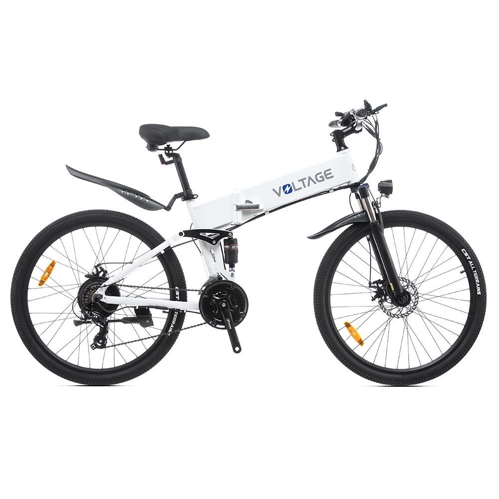 KAISDA K1-V Electric Bike 26'' Mountain Bike 36V 10.4Ah Battery 250W Motor, 25km/h Max Speed, 40-70km Range - White