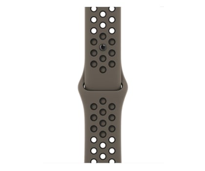 Apple Pasek sportowy Nike w kolorze Olive Grey/czarnym 45 mm