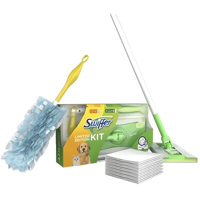 SWIFFER SWIFFER MOP ZESTAW 8SZTUK DRY SZMATKI SUCHE + MIOTEŁKA DO KURZU 8006540316924