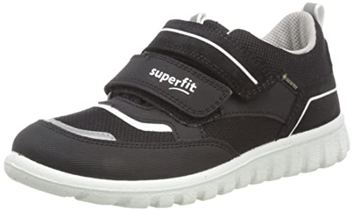 Superfit Mini sneakersy dla chłopców Sport7, czarny - Czarno-biały 000-28 EU