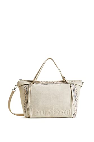 Desigual Womens BOLS_REGASITA LIBIA Hand Bag, White, One Size