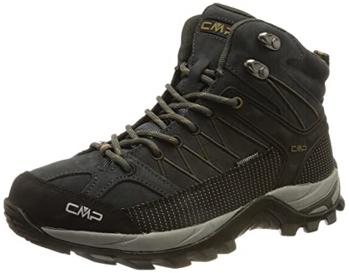 CMP Męskie buty trekkingowe Rigel Mid Shoe Wp, Antracite Flash Orange, 41 EU