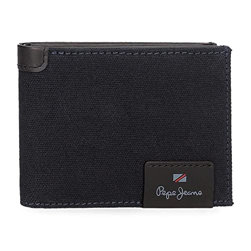 Pepe Jeans Hilltop poziomy portfel z portfelem, unikalny, Niebieski, única, Poziomy portfel z torebką