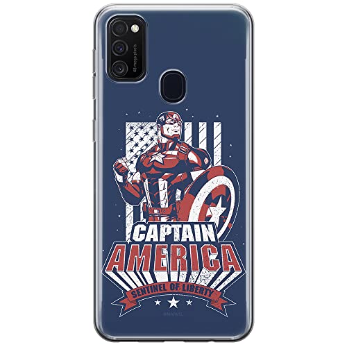 ERT GROUP etui na telefon Samsung M21 / M30S, case oryginalny i oficjalnie licencjonowany przez Marvel, wzór Kapitan Ameryka 018, optymalnie dopasowane, plecki z TPU