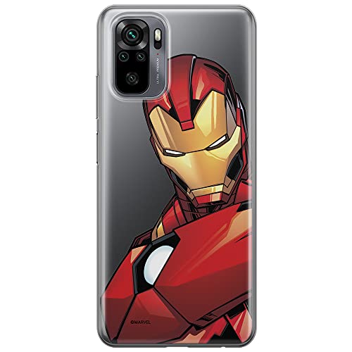 ERT GROUP etui na telefon Xiaomi REDMI NOTE 10/ 10S, case oryginalny i oficjalnie licencjonowany przez Marvel, wzór Iron Man 005, optymalnie dopasowane, plecki z TPU częściowo przeźroczyste