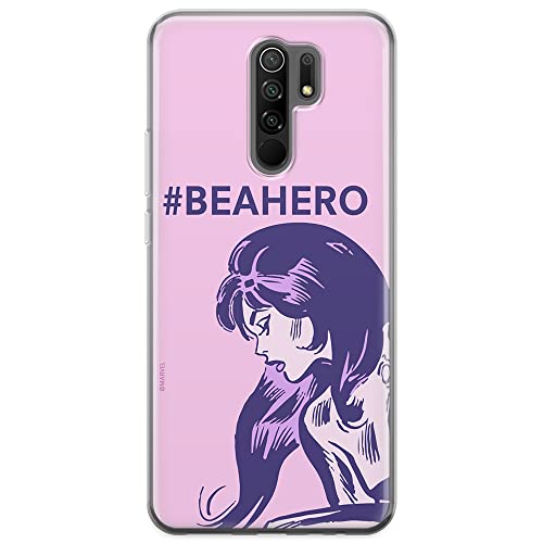 ERT GROUP etui na telefon Xiaomi REDMI 9, case oryginalny i oficjalnie licencjonowany przez Marvel, wzór Czarna Wdowa 004, optymalnie dopasowane, plecki z TPU